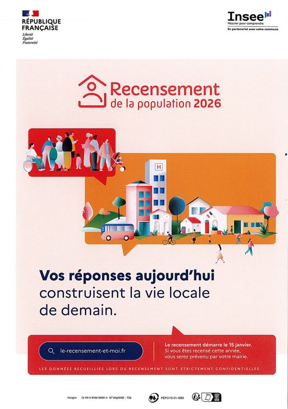 Affiche recensement 2026
